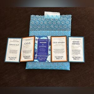 Nwt sunday riley samplers set.  5 samples.  Made in France.